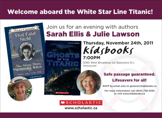 e-vite for Titanic launch